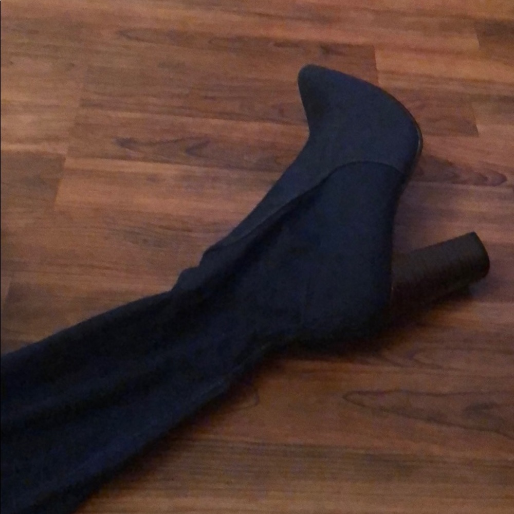 OVER THE KNEE Denim Boots